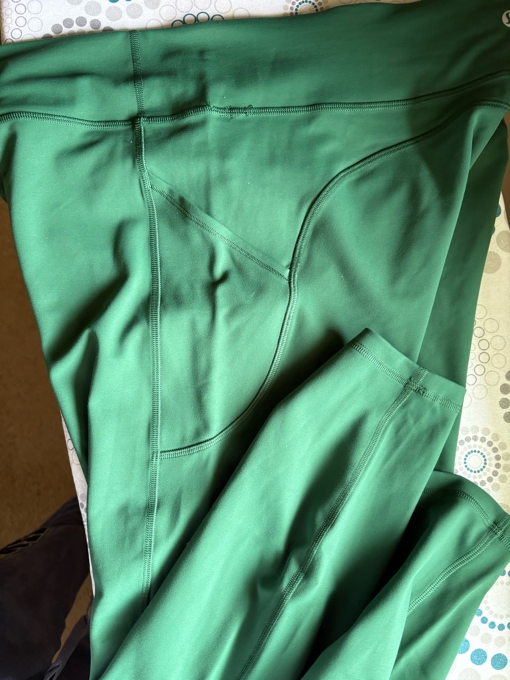 NWOT- 16 Buttery soft Kelly /Emerald Lululemon Performance wt Pockets Leggings - Picture 7 of 8